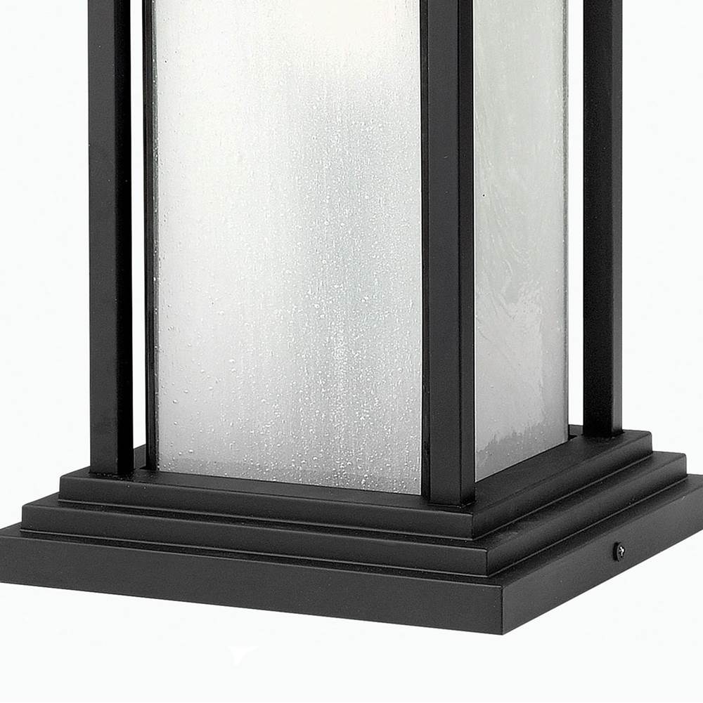 Hinkley Lighting 2576SK-LV Satin Black Large Pier Mount Lantern 12v Image 5