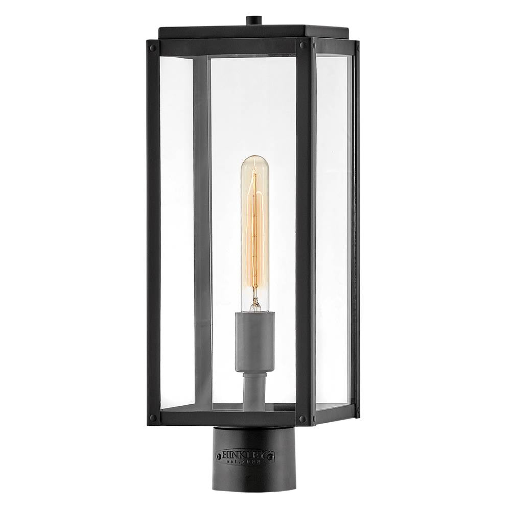 Hinkley Lighting 2591BK-LL Black Medium Post Top Or Pier Mount Lantern Image 1
