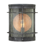 Hinkley Lighting 2620DZ Aged Zinc Small Wall Mount Lantern Image 1