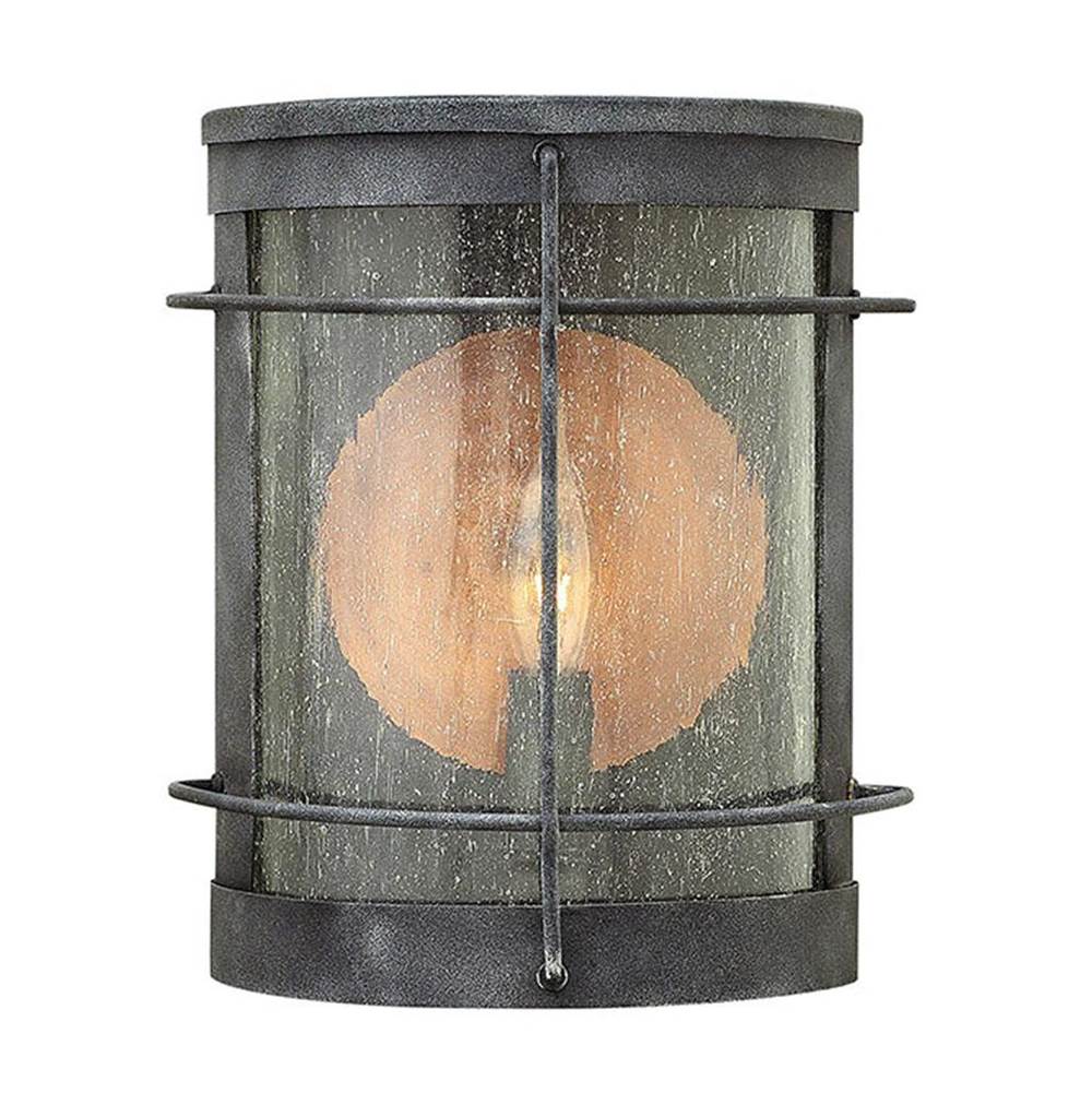 Hinkley Lighting 2620DZ Aged Zinc Small Wall Mount Lantern Image 1