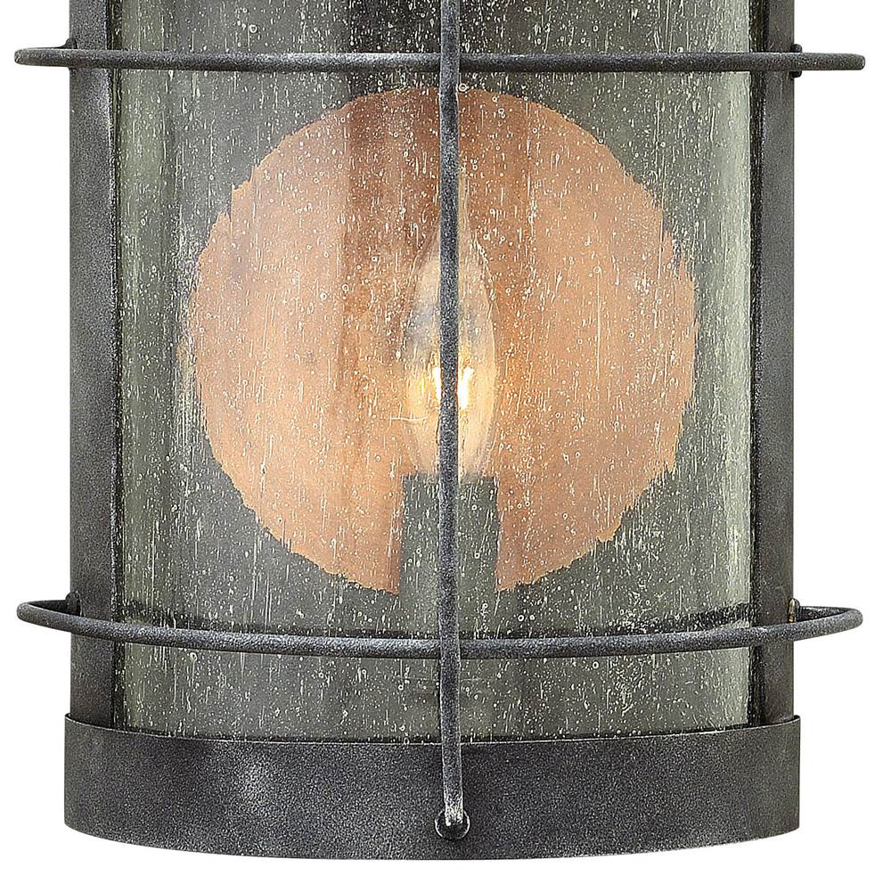 Hinkley Lighting 2620DZ Aged Zinc Small Wall Mount Lantern Image 3