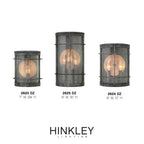 Hinkley Lighting 2620DZ Aged Zinc Small Wall Mount Lantern Image 2