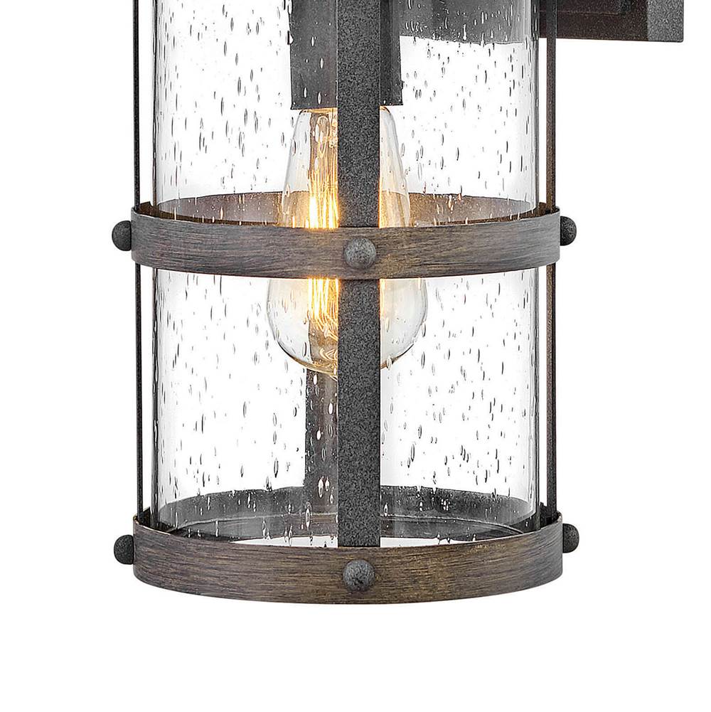 Hinkley Lighting 2680DZ-LL Aged Zinc Small Wall Mount Lantern Image 6