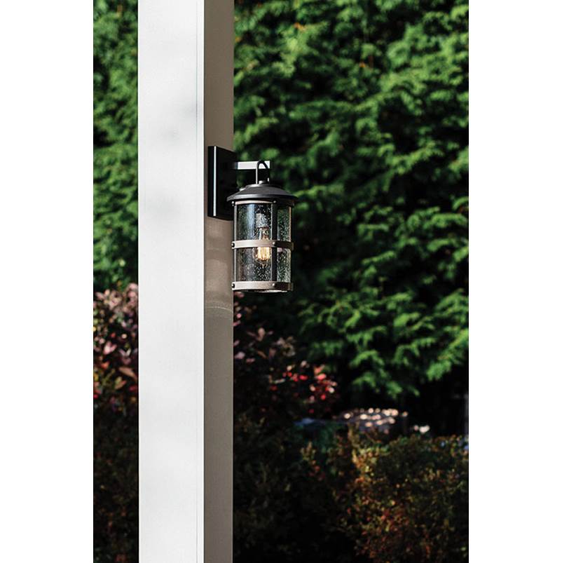 Hinkley Lighting 2680DZ-LL Aged Zinc Small Wall Mount Lantern Image 2