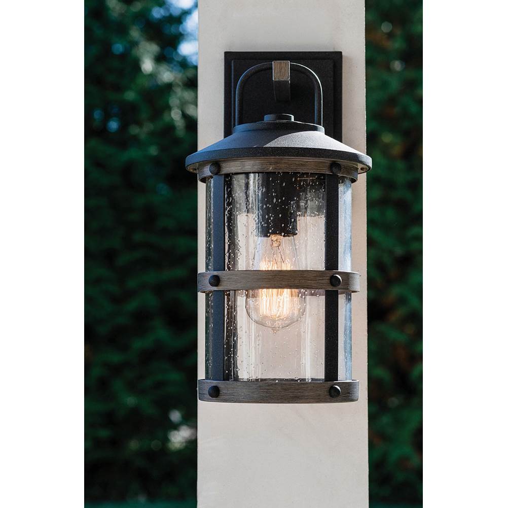 Hinkley Lighting 2680DZ Aged Zinc Small Wall Mount Lantern Image 4