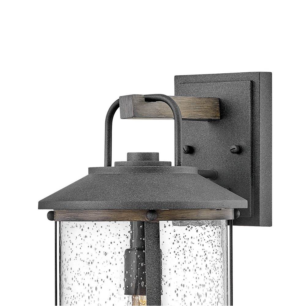 Hinkley Lighting 2684DZ Aged Zinc Medium Wall Mount Lantern Image 4