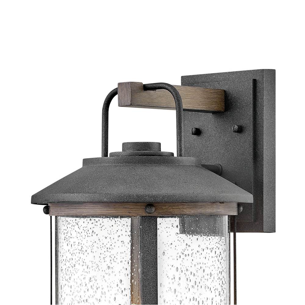 Hinkley Lighting 2685DZ-LL Aged Zinc Large Wall Mount Lantern Image 3