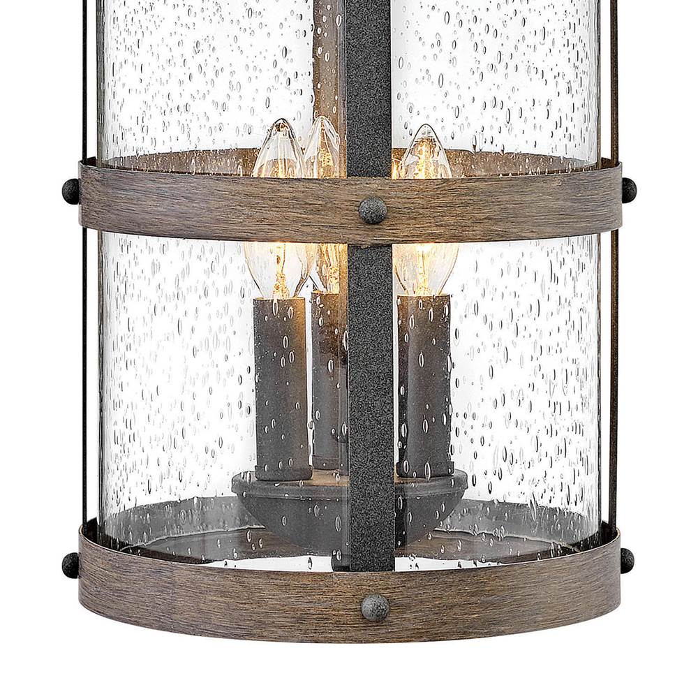 Hinkley Lighting 2685DZ-LL Aged Zinc Large Wall Mount Lantern Image 2