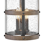 Hinkley Lighting 2685DZ-LL Aged Zinc Large Wall Mount Lantern Image 2