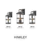 Hinkley Lighting 2685DZ Aged Zinc Large Wall Mount Lantern Image 2