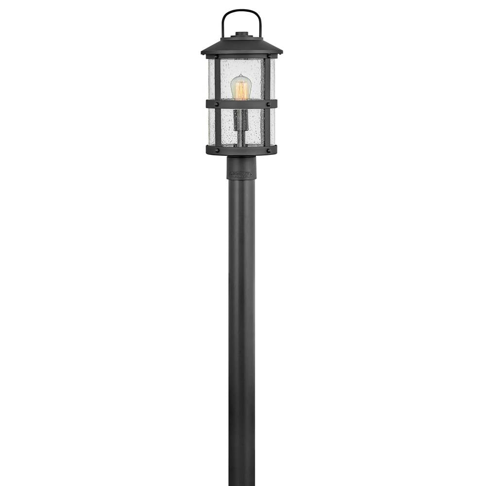 Hinkley Lighting 2687BK-LV Black Medium Post Top Or Pier Mount Lantern 12v Image 1