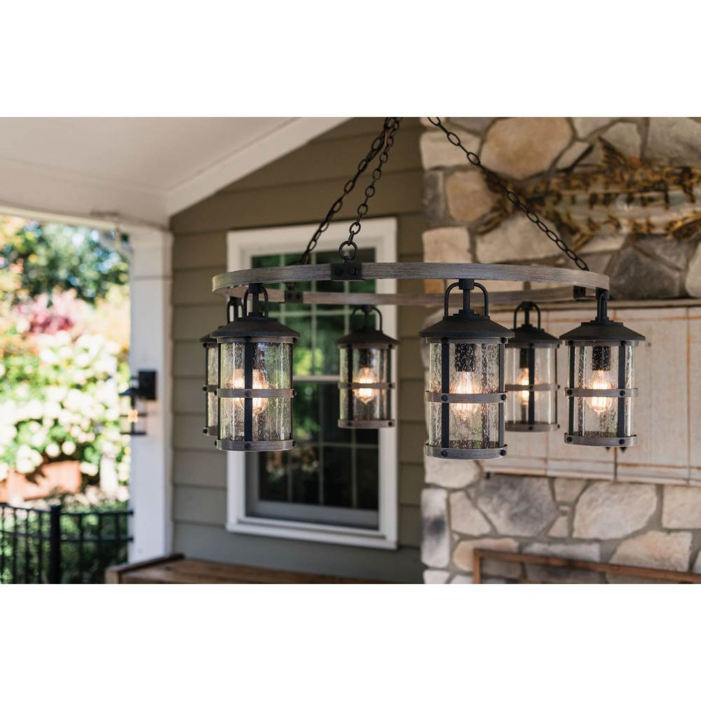 Hinkley Lighting 2689DZ-LL Aged Zinc Medium Single Tier Image 3