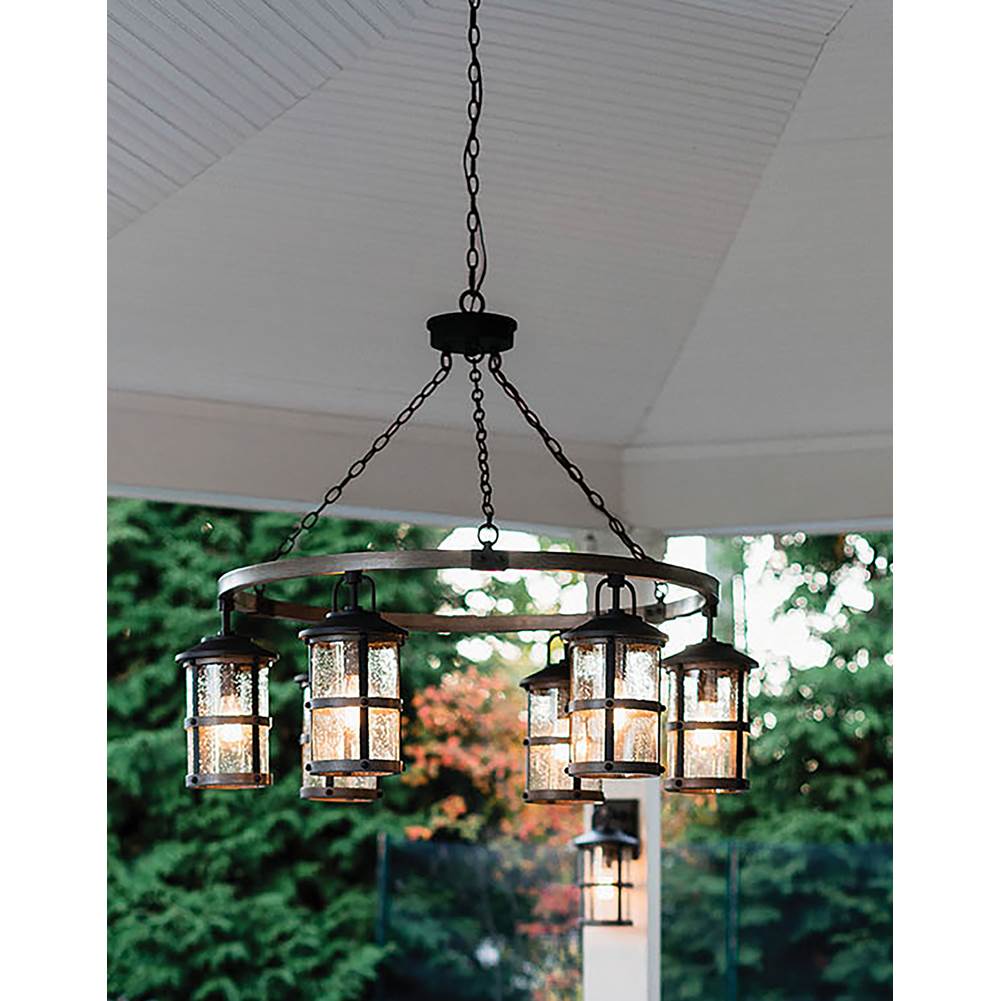 Hinkley Lighting 2689DZ Aged Zinc Medium Single Tier Image 5