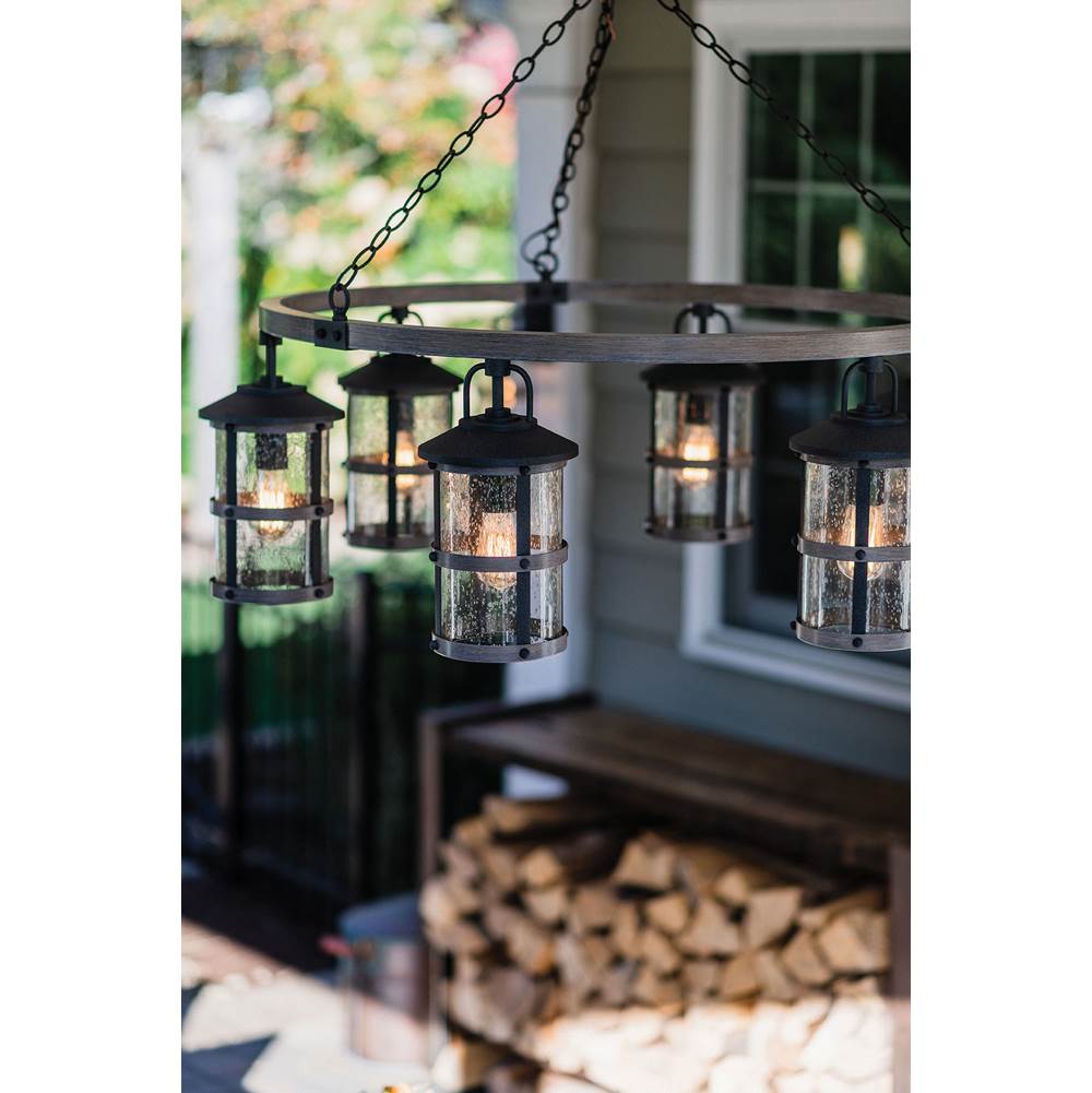 Hinkley Lighting 2689DZ Aged Zinc Medium Single Tier Image 4