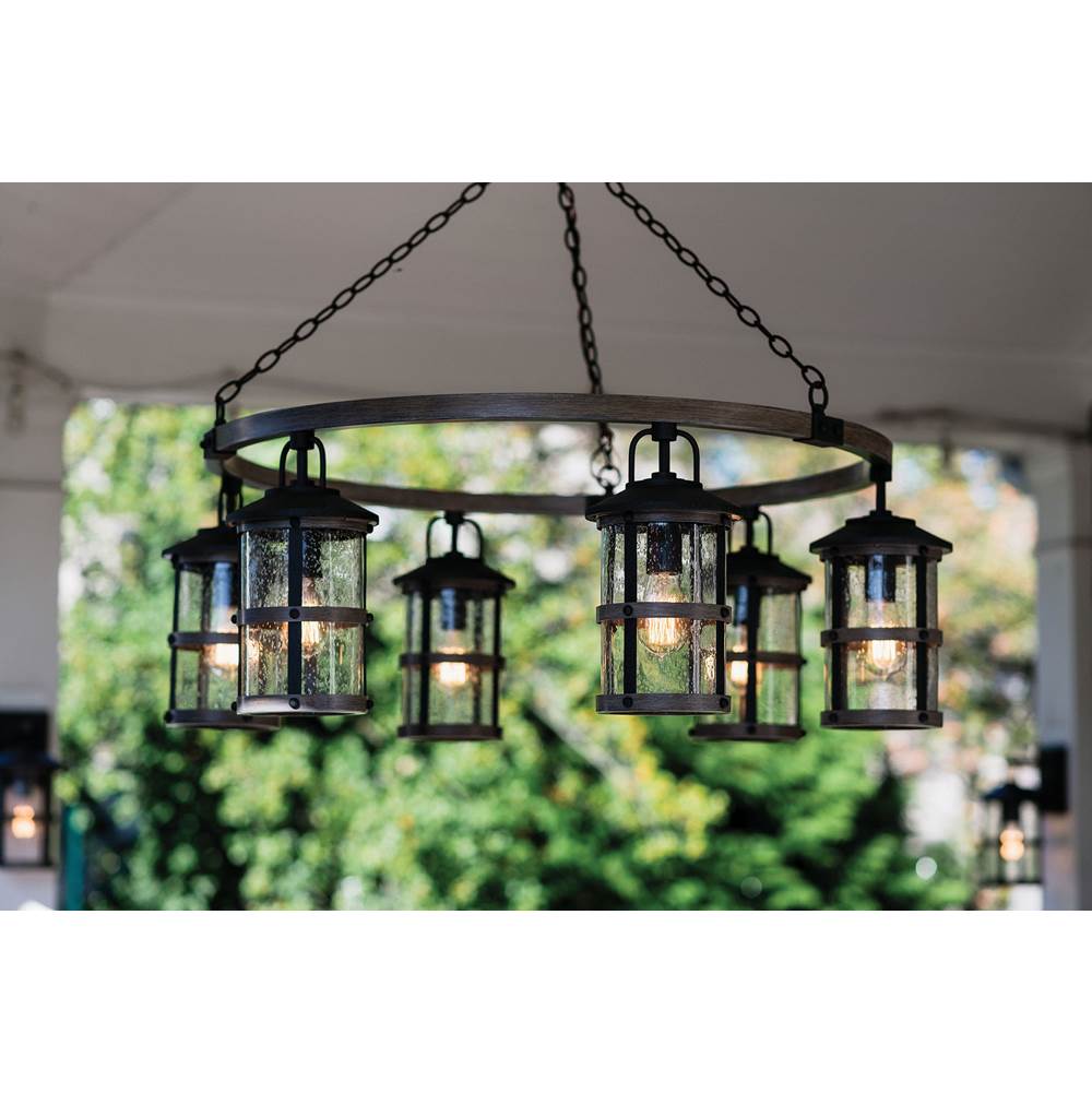 Hinkley Lighting 2689DZ Aged Zinc Medium Single Tier Image 2