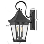 Hinkley Lighting 27090MB Museum Black Medium Wall Mount Lantern Image 4