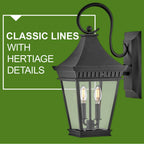 Hinkley Lighting 27090MB Museum Black Medium Wall Mount Lantern Image 3