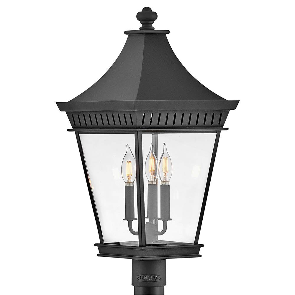 Hinkley Lighting 27091MB Museum Black Large Post Top Or Pier Mount Lantern Image 5