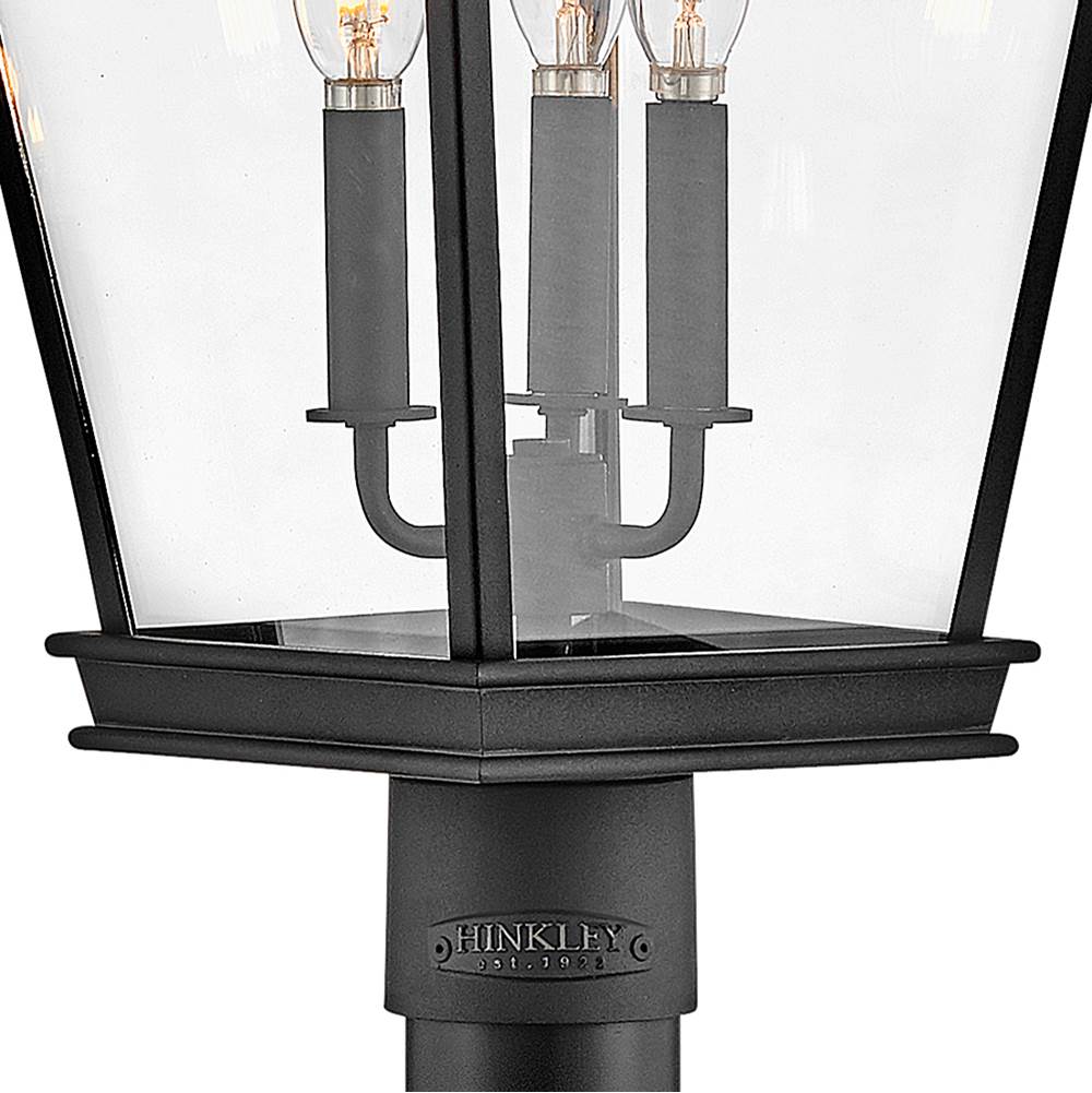 Hinkley Lighting 27091MB Museum Black Large Post Top Or Pier Mount Lantern Image 3