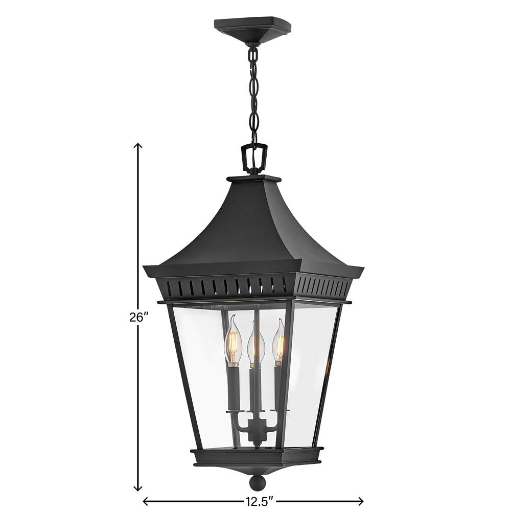 Hinkley Lighting 27092MB Museum Black Large Hanging Lantern Image 3