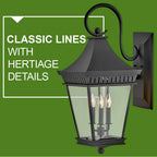 Hinkley Lighting 27094MB Museum Black Large Wall Mount Lantern Image 3