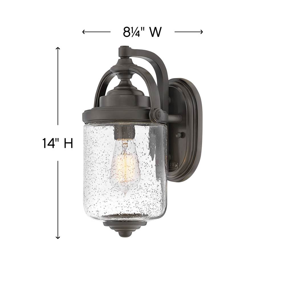Hinkley Lighting Willoughby Small Wall Mount Lantern