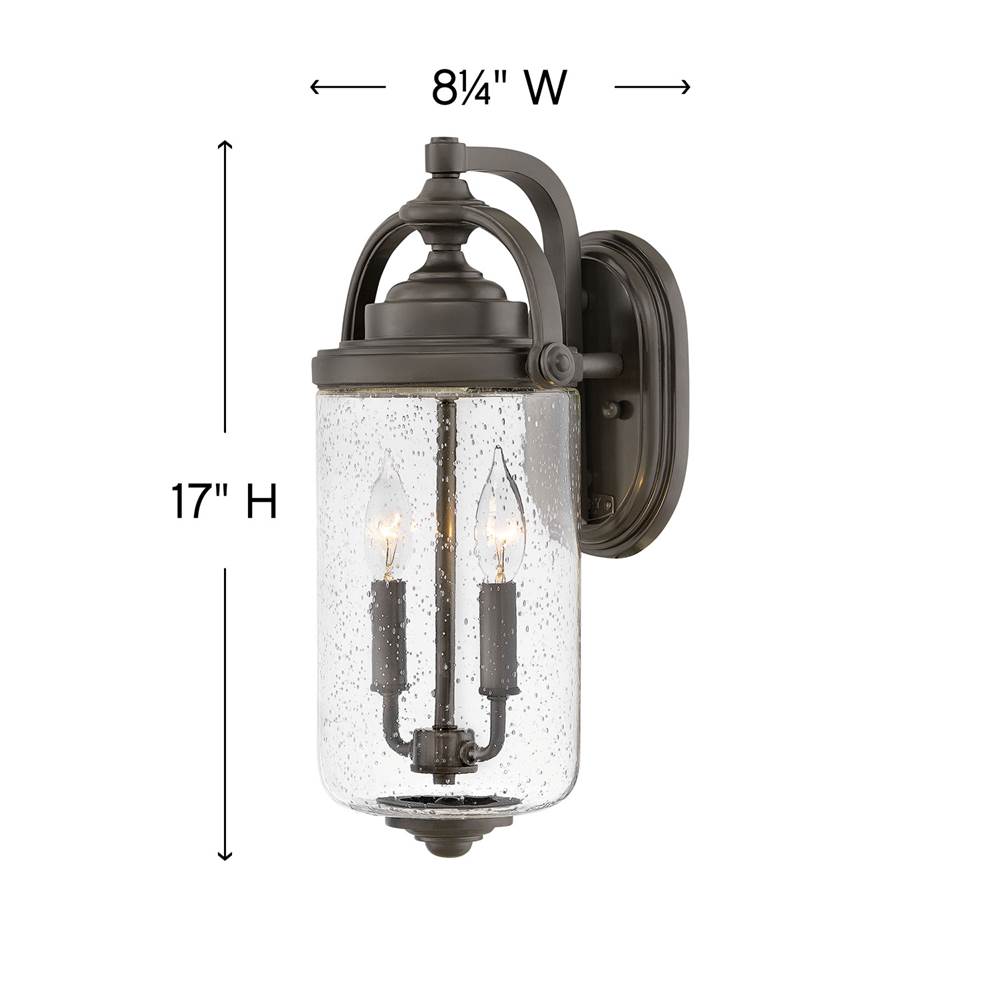 Hinkley Lighting Willoughby Medium Wall Mount Lantern