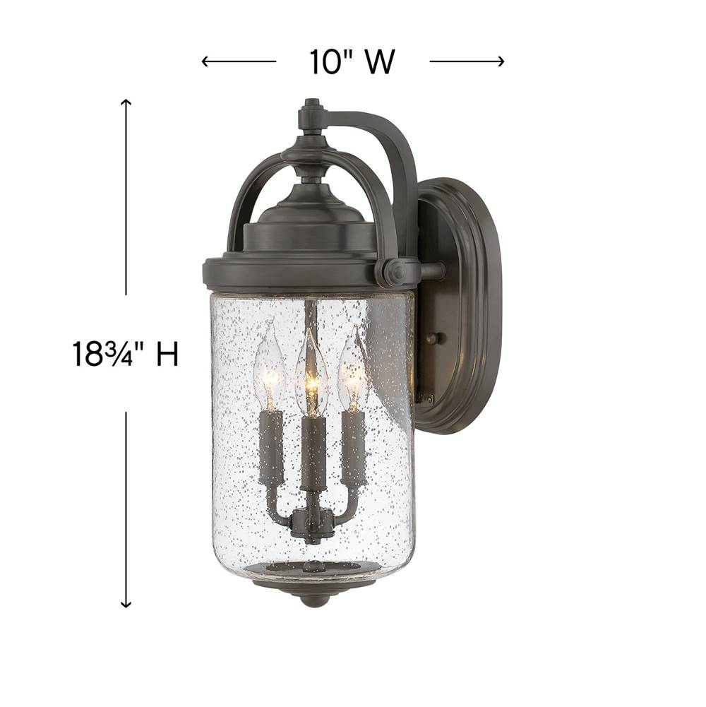 Hinkley Lighting Willoughby Large Wall Mount Lantern