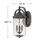 Hinkley Lighting Willoughby Large Wall Mount Lantern