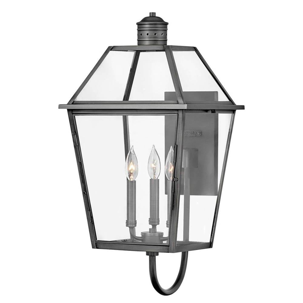 Hinkley Lighting 2774BLB Blackened Brass Medium Wall Mount Lantern Image 1