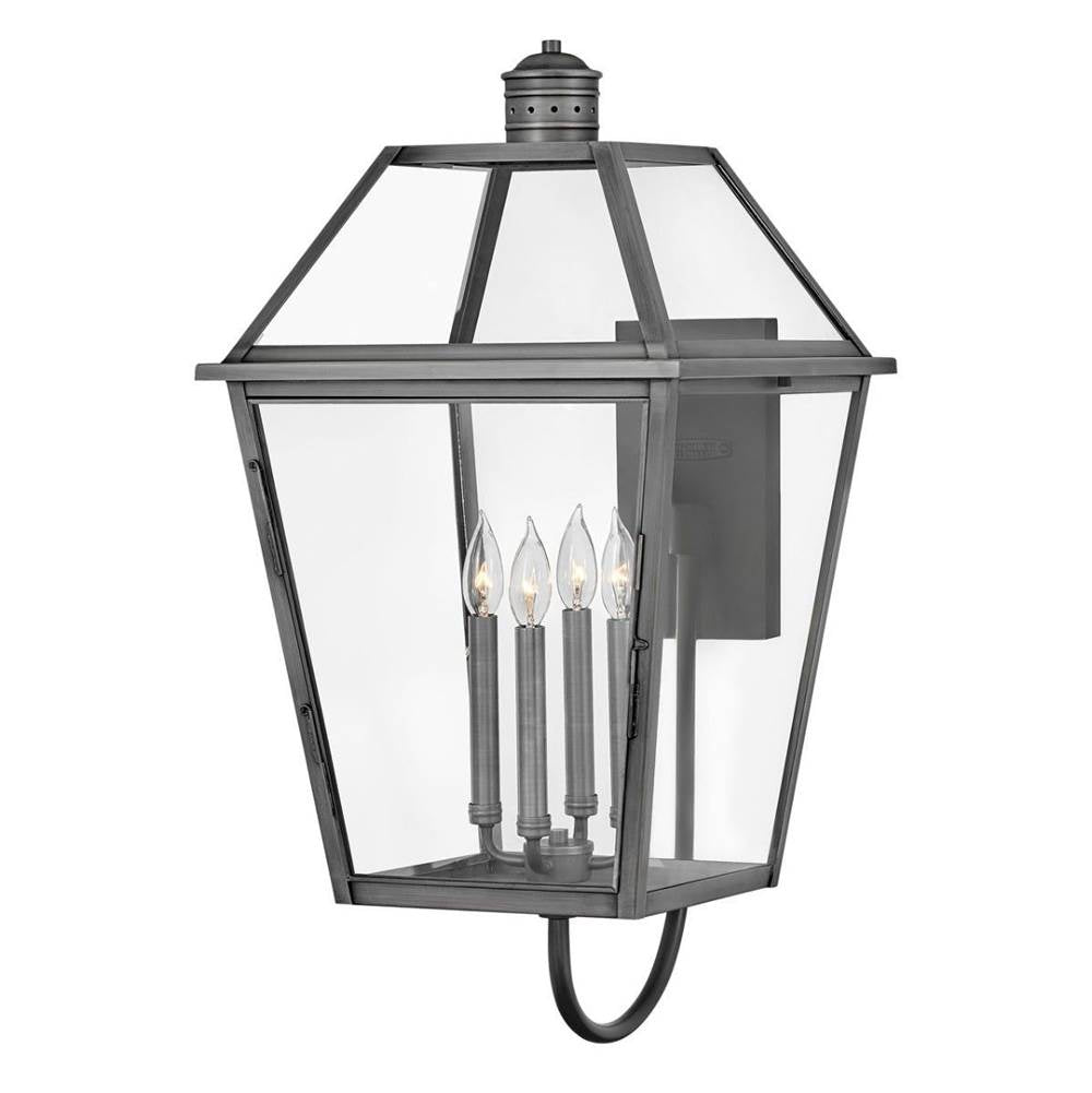 Hinkley Lighting 2775BLB Blackened Brass Large Wall Mount Lantern Image 1