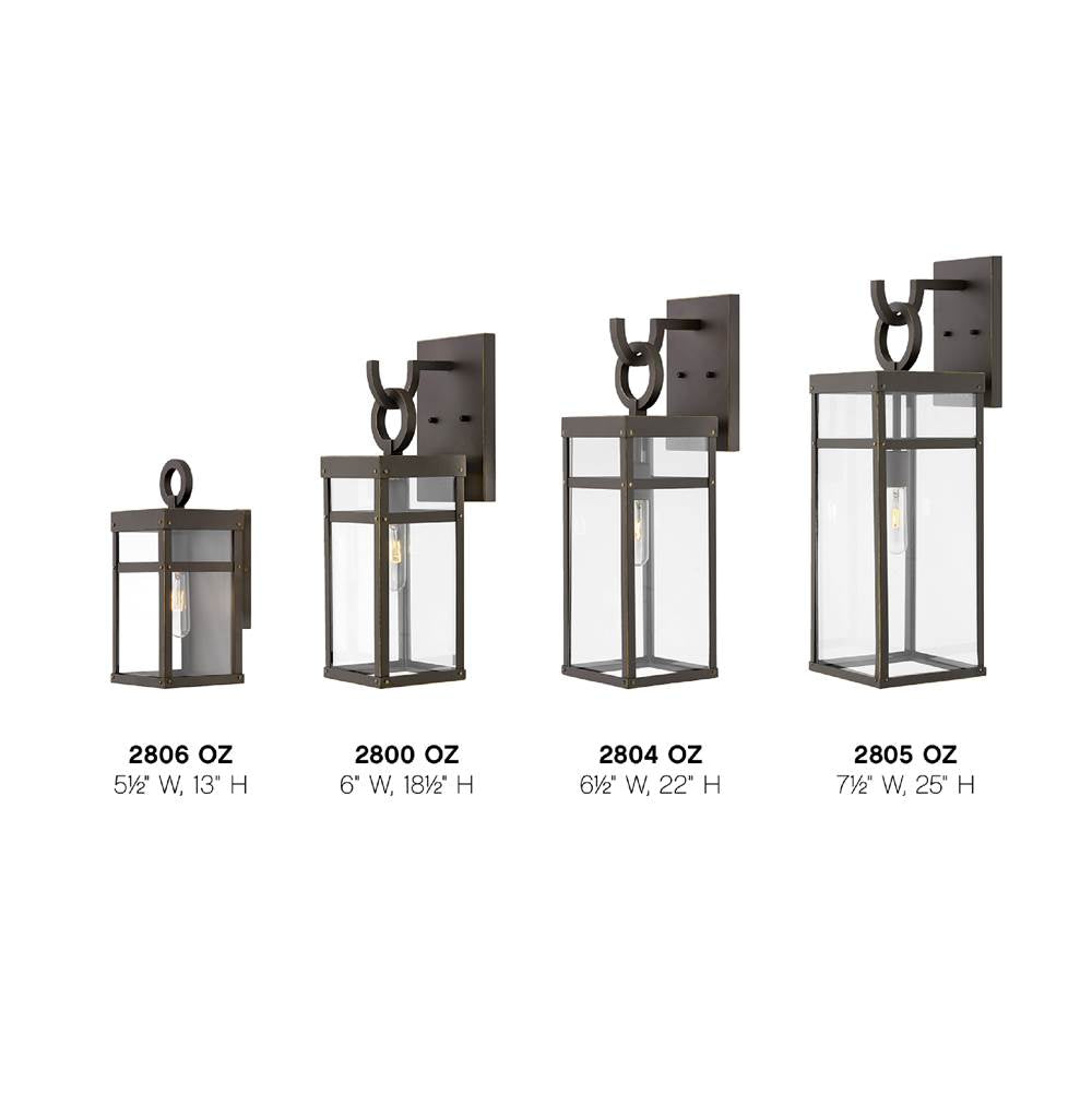 Hinkley Lighting 2800OZ Oil Rubbed Bronze Small Wall Mount Lantern Image 4
