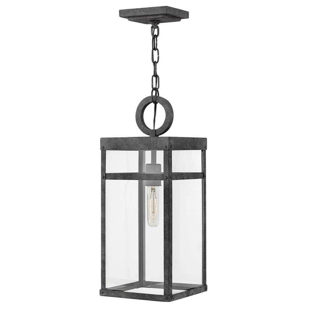 Hinkley Lighting 2802DZ-LL Aged Zinc Medium Hanging Lantern Image 1