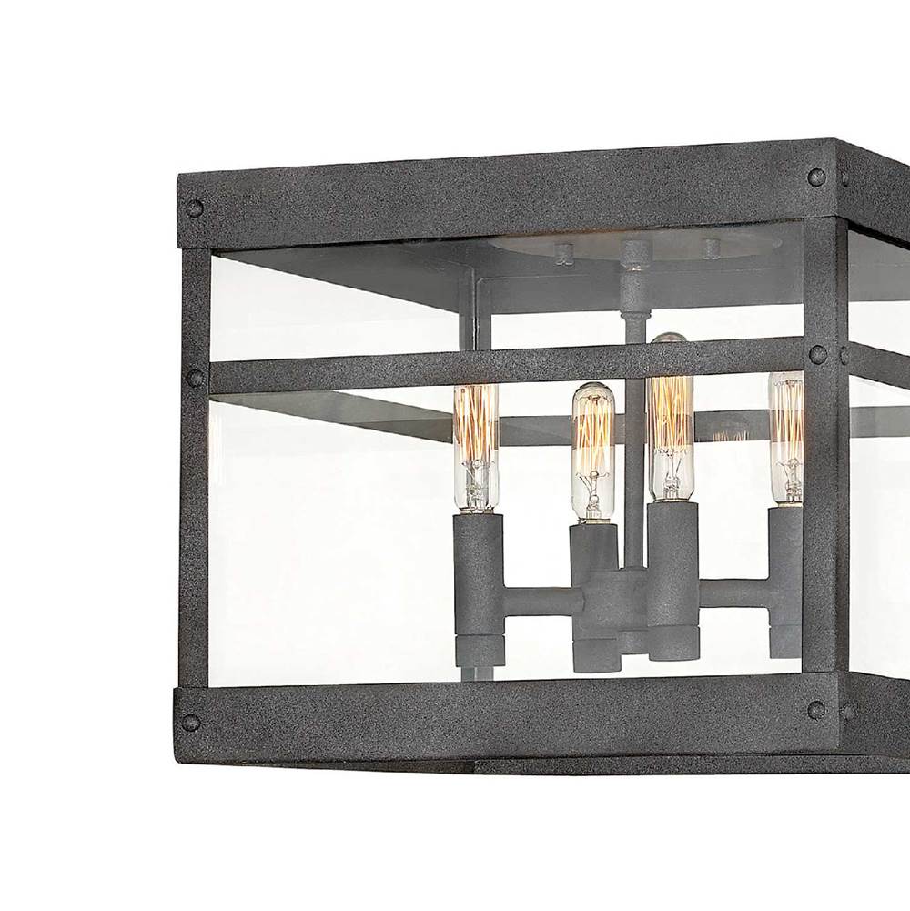 Hinkley Lighting 2803DZ Aged Zinc Medium Flush Mount Image 4