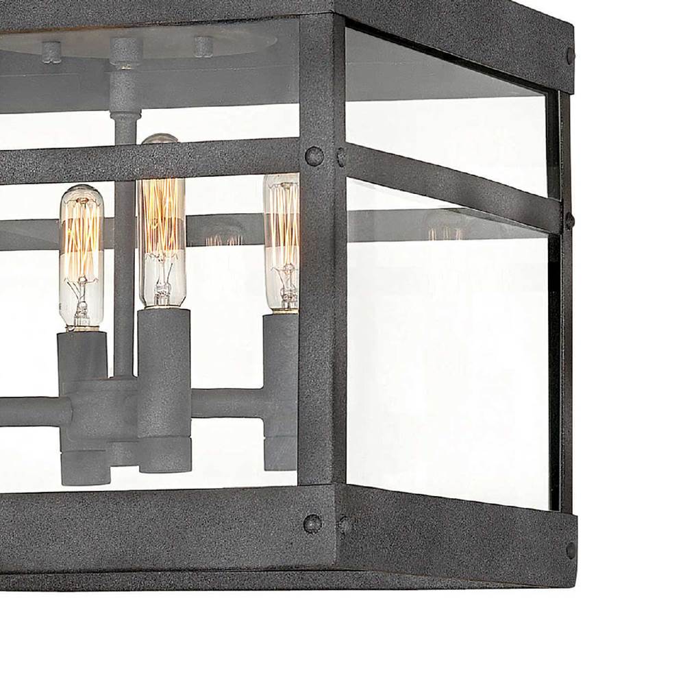 Hinkley Lighting 2803DZ Aged Zinc Medium Flush Mount Image 3