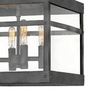 Hinkley Lighting 2803DZ Aged Zinc Medium Flush Mount Image 3