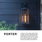 Hinkley Lighting 2804DZ-LL Aged Zinc Medium Wall Mount Lantern Image 3