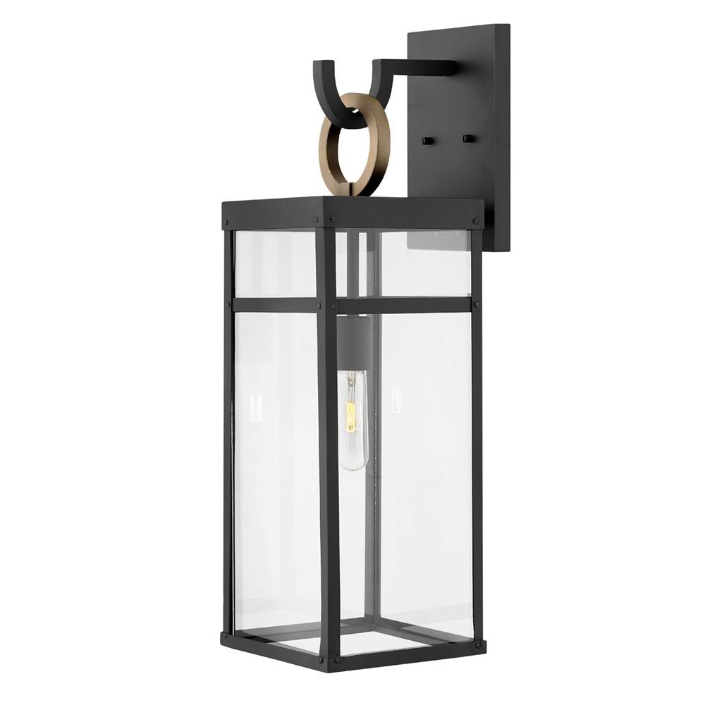 Hinkley Lighting 2805BK-LL Black Large Wall Mount Lantern Image 1