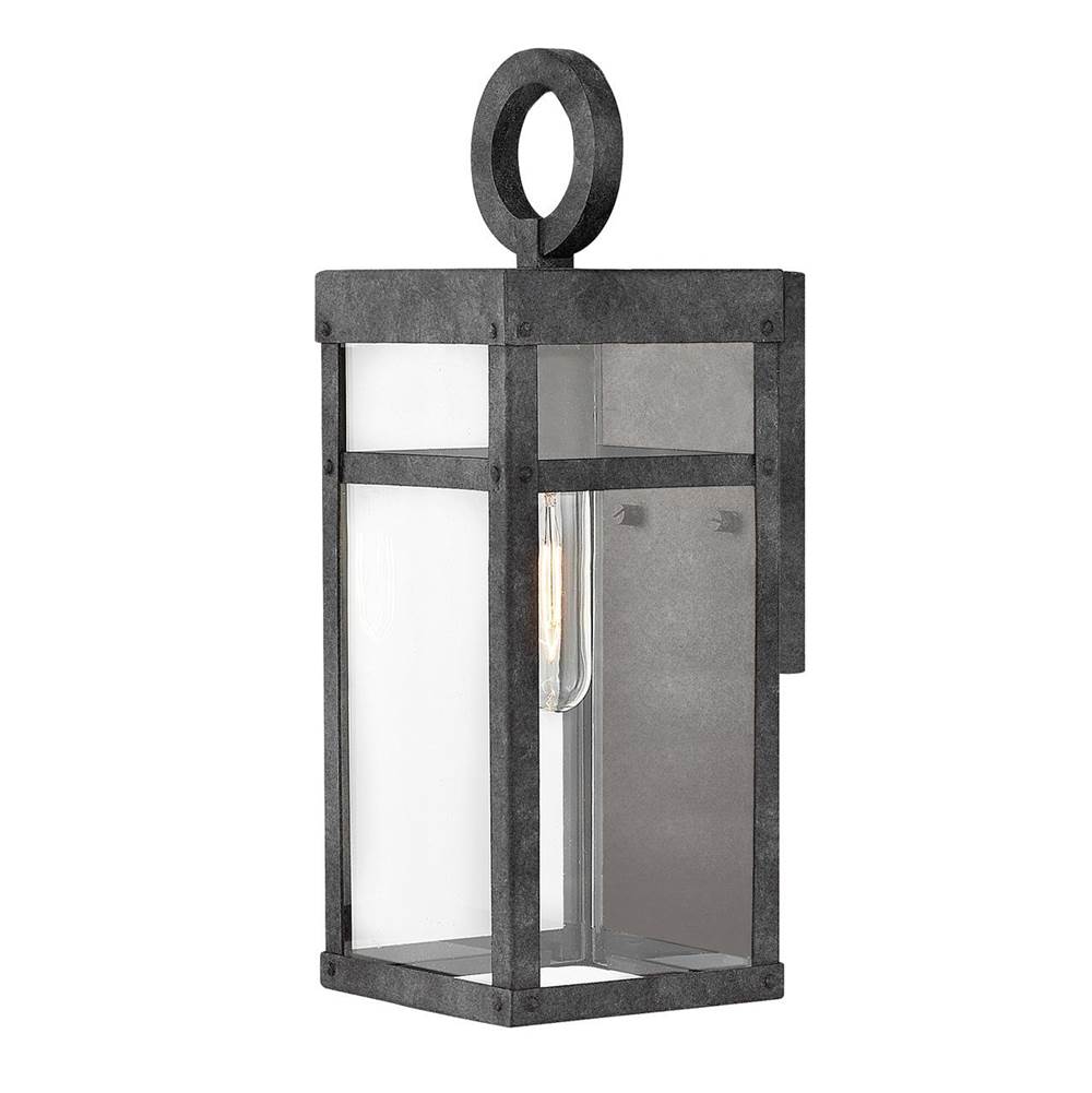 Hinkley Lighting 2806DZ Aged Zinc Extra Small Wall Mount Lantern Image 1