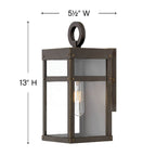 Hinkley Lighting Porter Extra Small Wall Mount Lantern