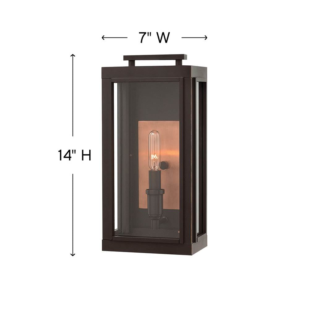 Hinkley Lighting Sutcliffe Small Wall Mount Lantern