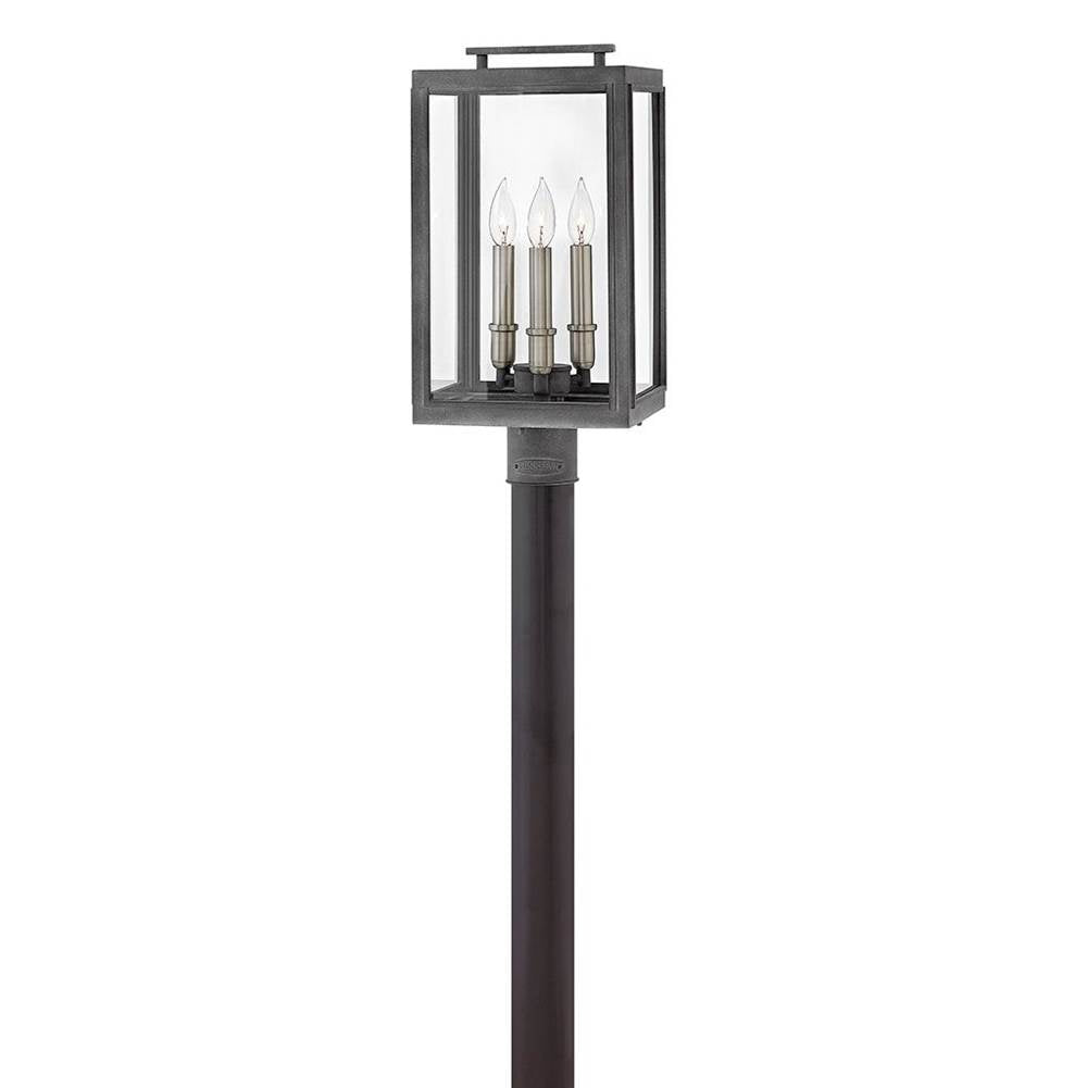 Hinkley Lighting 2911DZ-LL Aged Zinc Large Post Top Or Pier Mount Lantern Image 1