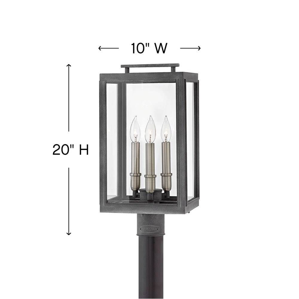 Hinkley Lighting Sutcliffe Large Post Top Or Pier Mount Lantern