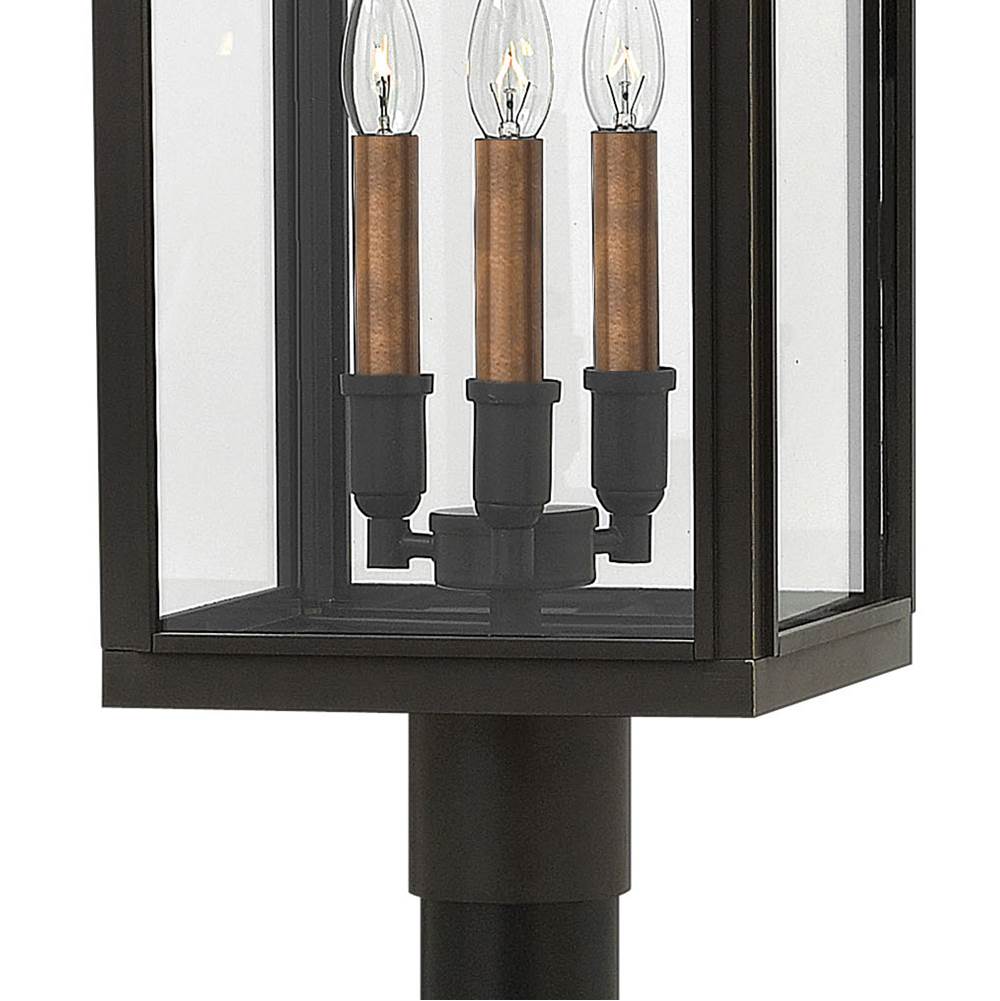 Hinkley Lighting 2911OZ Oil Rubbed Bronze Large Post Top Or Pier Mount Lantern Image 2