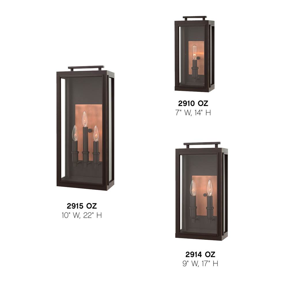 Hinkley Lighting 2914OZ Oil Rubbed Bronze Medium Wall Mount Lantern Image 2