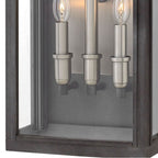 Hinkley Lighting 2915DZ-LL Aged Zinc Large Wall Mount Lantern Image 3