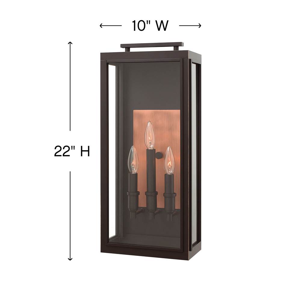 Hinkley Lighting Sutcliffe Large Wall Mount Lantern