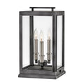 Hinkley Lighting 2917DZ-LL Aged Zinc Large Pier Mount Lantern Image 1