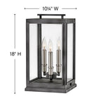 Hinkley Lighting Sutcliffe Large Pier Mount Lantern