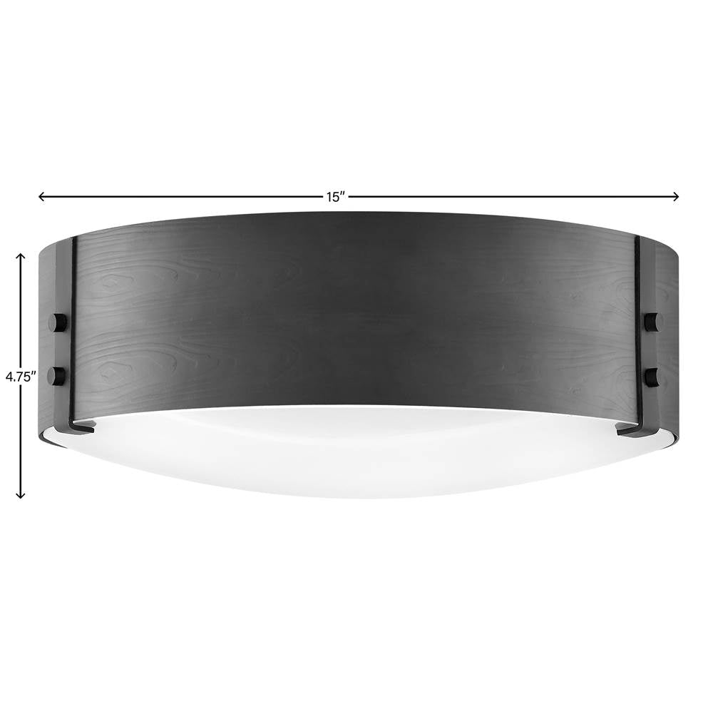 Hinkley Lighting 29203BK Black Medium Flush Mount Image 4